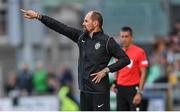 26 July 2022; Ludogorets manager Ante Šimundža during the UEFA Champions League 2022-23 Second Qualifying Round Second Leg match between Shamrock Rovers and Ludogorets at Tallaght Stadium in Dublin. Photo by Ramsey Cardy/Sportsfile