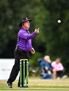 29 July 2022; Umpire Jareth McCready during the Cricket Ireland Inter-Provincial Trophy match between Northern Knights and Leinster Lightning at Pembroke Cricket Club in Dublin. Photo by Sam Barnes/Sportsfile
