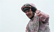 29 July 2022; Jockey Gary Carroll celebrates after riding Sionnach Eile to victory in the Guinness Handicap during day five of the Galway Races Summer Festival at Ballybrit Racecourse in Galway. Photo by Seb Daly/Sportsfile