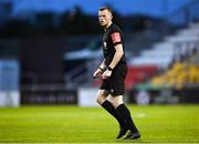29 July 2022; Referee Oliver Moran during the Extra.ie FAI Cup First Round match between Bangor Celtic and Shamrock Rovers at Tallaght Stadium in Dublin. Photo by Piaras Ó Mídheach/Sportsfile