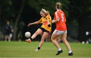 30 July 2022; Action from the Currentaccount.ie All-Ireland Senior Ladies Football Club 7-a-side match between Clann Éireann in Armagh and St Laurence's in Kildare at Naomh Mearnóg's GAA club in Dublin. Photo by Brendan Moran/Sportsfile