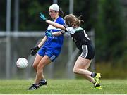 30 July 2022; Action from the Currentaccount.ie All-Ireland Junior Ladies Football Club 7-a-side match between Aghadrumsee in Fermanagh and Milltown in Galway at Naomh Mearnóg's GAA club in Dublin. Photo by Piaras Ó Mídheach/Sportsfile