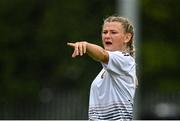 30 July 2022; Tegan Fortune of Wexford & District Women’s League during the FAI Women's Under-19 InterLeague Cup Final match between Galway District League and Wexford & District Women's League at Leah Victoria Park in Tullamore, Offaly. Photo by Seb Daly/Sportsfile
