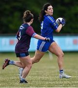 30 July 2022; Máire Ní Bhraonáin of Milltown in Galway in action against St Fursey's in Galway during the Currentaccount.ie All-Ireland Ladies Football Junior Club 7-a-side Championship Final at Naomh Mearnóg's GAA club in Dublin. Photo by Piaras Ó Mídheach/Sportsfile