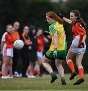 30 July 2022; Action from the Currentaccount.ie All-Ireland Ladies Football Junior Club 7-a-side Shield Final match between St Brigid's in Mayo and Muckalee in Kilkenny at Naomh Mearnóg's GAA club in Dublin. Photo by Piaras Ó Mídheach/Sportsfile