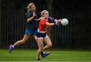 30 July 2022; Action from the Currentaccount.ie All-Ireland Ladies Football Senior Club 7-a-side shield final between Donaghmoyne of Monaghan and Naomh Ciaran of Offaly at Naomh Mearnóg's GAA club in Dublin. Photo by Brendan Moran/Sportsfile