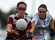 30 July 2022; Action from the Currentaccount.ie All-Ireland Ladies Football Intermediate Club 7-a-side shield final between Annaghdown of Galway and Omagh St Enda's of Tyrone at Naomh Mearnóg's GAA club in Dublin. Photo by Brendan Moran/Sportsfile