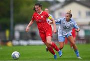 30 July 2022; Lauren Boles of Sligo Rovers in action against Emma Starr of Shelbourne during the SSE Airtricity Women's National League match between Sligo Rovers and Shelbourne at The Showgrounds in Sligo. Photo by Ben McShane/Sportsfile
