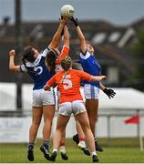 30 July 2022; Action from the Currentaccount.ie All-Ireland Senior Ladies Football Club 7-a-side semi-final match between Clann Éireann in Armagh and Fethard in Tipperary at Naomh Mearnóg's GAA club in Dublin. Photo by Brendan Moran/Sportsfile