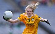 31 July 2022; Orlaith Prenter of Antrim during the TG4 All-Ireland Ladies Football Junior Championship Final match between Antrim and Fermanagh at Croke Park in Dublin. Photo by Piaras Ó Mídheach/Sportsfile