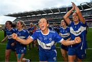 31 July 2022; Clare Conlan of Laois celebrates after the TG4 All-Ireland Ladies Football Intermediate Championship Final match between Laois and Wexford at Croke Park in Dublin. Photo by Ramsey Cardy/Sportsfile
