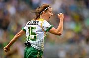 31 July 2022; Niamh O'Sullivan of Meath celebrates after kicking a point during the TG4 All-Ireland Ladies Football Senior Championship Final match between Kerry and Meath at Croke Park in Dublin. Photo by Ramsey Cardy/Sportsfile