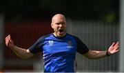 31 July 2022; Waterford head coach Danny Searle celebrates after his side's victory in the Extra.ie FAI Cup First Round match between St Patrick's Athletic and Waterford at Richmond Park in Dublin. Photo by Seb Daly/Sportsfile