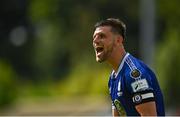31 July 2022; Waterford captain Kilian Cantwell celebrates after his side's victory in the Extra.ie FAI Cup First Round match between St Patrick's Athletic and Waterford at Richmond Park in Dublin. Photo by Seb Daly/Sportsfile