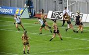 31 July 2022; Niamh O'Sullivan of Meath celebrates after scoring her side's second goal during the TG4 All-Ireland Ladies Football Senior Championship Final match between Kerry and Meath at Croke Park in Dublin. Photo by Ramsey Cardy/Sportsfile