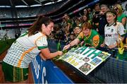 31 July 2022; Shauna Ennis of Meath after the TG4 All-Ireland Ladies Football Senior Championship Final match between Kerry and Meath at Croke Park in Dublin. Photo by Ramsey Cardy/Sportsfile