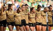31 July 2022; Dejected Kerry players after the TG4 All-Ireland Ladies Football Senior Championship Final match between Kerry and Meath at Croke Park in Dublin. Photo by Brendan Moran/Sportsfile