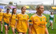 31 July 2022; Aine Tubridy of Antrim before the TG4 All-Ireland Ladies Football Junior Championship Final match between Antrim and Fermanagh at Croke Park in Dublin. Photo by Ramsey Cardy/Sportsfile