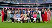 31 July 2022; The Waterford Jubilee teams from 1997 and 1998 before the TG4 All-Ireland Ladies Football Championship Finals at Croke Park in Dublin. Photo by Brendan Moran/Sportsfile