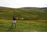 1 August 2022; Seán Ryan of Clare during the M. Donnelly GAA All-Ireland Poc Fada Finals at Cooley Mountains in Louth. Photo by Harry Murphy/Sportsfile