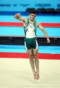 1 August 2022; Eamon Montgomery of Northern Ireland competing in the men's floor final at Arena Birmingham in Birmingham, England. Photo by Paul Greenwood/Sportsfile