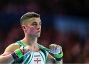 1 August 2022; Rhys McClenaghan of Northern Ireland after competing in the men's pommel horse final at Arena Birmingham in Birmingham, England. Photo by Paul Greenwood/Sportsfile