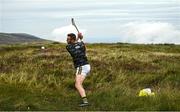 1 August 2022; Neil McManus of Antrim during the M. Donnelly GAA All-Ireland Poc Fada Finals at Cooley Mountains in Louth. Photo by Harry Murphy/Sportsfile