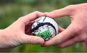 1 August 2022; A muddy sliotar during the M. Donnelly GAA All-Ireland Poc Fada Finals at Cooley Mountains in Louth. Photo by Harry Murphy/Sportsfile