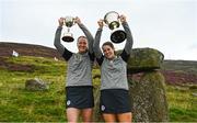 1 August 2022; Sisters Lucy, left, and Molly Lynch of Cork after winning the under-16 and senior titles after the M. Donnelly GAA All-Ireland Poc Fada Finals at Cooley Mountains in Louth. Photo by Harry Murphy/Sportsfile