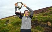 1 August 2022; Molly Lynch of Cork after winning the senior Camogie title after the M. Donnelly GAA All-Ireland Poc Fada Finals at Cooley Mountains in Louth. Photo by Harry Murphy/Sportsfile