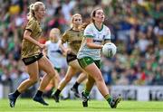 31 July 2022; Shauna Ennis of Meath in action against Niamh Carmody of Kerry during the TG4 All-Ireland Ladies Football Senior Championship Final match between Kerry and Meath at Croke Park in Dublin. Photo by Brendan Moran/Sportsfile