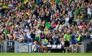 31 July 2022; Vikki Wall of Meath leaves the pitch after being shown a yellow card during the TG4 All-Ireland Ladies Football Senior Championship Final match between Kerry and Meath at Croke Park in Dublin. Photo by Brendan Moran/Sportsfile