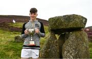 1 August 2022; Darragh Smith of Westmeath with the under-16 trophy after the M. Donnelly GAA All-Ireland Poc Fada Finals at Cooley Mountains in Louth. Photo by Harry Murphy/Sportsfile