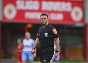 30 July 2022; Referee Declan Toland during the SSE Airtricity Women's National League match between Sligo Rovers and Shelbourne at The Showgrounds in Sligo. Photo by Ben McShane/Sportsfile