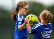 3 August 2022; Aisling McNally, left, and Lucy Bennett during a Leinster Rugby Inclusion Camp at North Kildare Rugby Club in Kilcock, Kildare. Photo by Harry Murphy/Sportsfile