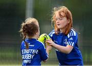 3 August 2022; Kate Griffin, right, and Caoimhe McNally during a Leinster Rugby Inclusion Camp at North Kildare Rugby Club in Kilcock, Kildare. Photo by Harry Murphy/Sportsfile
