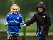 3 August 2022; Eimear Berry and Poppy Murphy during a Leinster Rugby Inclusion Camp at North Kildare Rugby Club in Kilcock, Kildare. Photo by Harry Murphy/Sportsfile