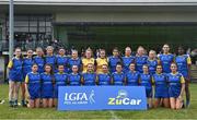 3 August 2022; The Longford squad before the ZuCar All-Ireland Ladies Football Minor B Championship Final match between Monaghan and Longford at Donaghmore Ashbourne GAA club in Ashbourne, Meath. Photo by David Fitzgerald/Sportsfile