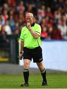 3 August 2022; Referee Barry Redmond during the ZuCar All-Ireland Ladies Football Minor ‘A’ Championship Final match between Cork and Galway at MacDonagh Park in Nenagh, Tipperary. Photo by Harry Murphy/Sportsfile