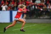3 August 2022; Abigail Ring of Cork celebrates at the full-time whistle after the ZuCar All-Ireland Ladies Football Minor ‘A’ Championship Final match between Cork and Galway at MacDonagh Park in Nenagh, Tipperary. Photo by Harry Murphy/Sportsfile