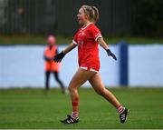 3 August 2022; Áine Hallihan of Cork celebrates after the ZuCar All-Ireland Ladies Football Minor ‘A’ Championship Final match between Cork and Galway at MacDonagh Park in Nenagh, Tipperary. Photo by Harry Murphy/Sportsfile