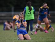 3 August 2022; Laci-Jane Shannon of Wicklow after her side's defeat in the ZuCar All-Ireland Ladies Football Minor ‘C’ Championship Final match between Clare and Wicklow at Kinnegad GAA club in Kinnegad, Westmeath. Photo by Piaras Ó Mídheach/Sportsfile