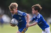4 August 2022; Paddy Lappin, left, and Cillian Hayden during the Bank of Ireland Leinster Rugby Summer Camp at St Mary's College RFC in Dublin. Photo by Ben McShane/Sportsfile