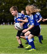 4 August 2022; Liam Martin, left, and Nicky Hannagan during the Bank of Ireland Leinster Rugby Summer Camp at St Mary's College RFC in Dublin. Photo by Ben McShane/Sportsfile