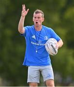 4 August 2022; Coach Conor Holland during the Bank of Ireland Leinster Rugby School of Excellence at The King's Hospital School in Dublin. Photo by Ben McShane/Sportsfile