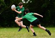 4 August 2022; Participants during the Bank of Ireland Leinster Rugby School of Excellence at The King's Hospital School in Dublin. Photo by Ben McShane/Sportsfile