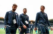 4 August 2022; Sligo Rovers players, from left, Greg Bolger, Aidan Keena and Garry Buckley before the UEFA Europa Conference League third qualifying round first leg match between Viking and Sligo Rovers at SR-Bank Arena in Stavanger, Norway. Photo by James Fallon/Sportsfile