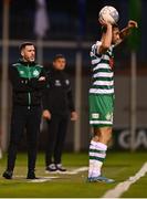 4 August 2022; Shamrock Rovers manager Stephen Bradley during the UEFA Europa League third qualifying round first leg match between Shamrock Rovers and Shkupi at Tallaght Stadium in Dublin. Photo by Eóin Noonan/Sportsfile