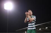 4 August 2022; Sean Hoare of Shamrock Rovers after the UEFA Europa League third qualifying round first leg match between Shamrock Rovers and Shkupi at Tallaght Stadium in Dublin. Photo by Stephen McCarthy/Sportsfile