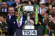 31 July 2022; The Brendan Martin Cup after the TG4 All-Ireland Ladies Football Senior Championship Final match between Kerry and Meath at Croke Park in Dublin. Photo by Piaras Ó Mídheach/Sportsfile